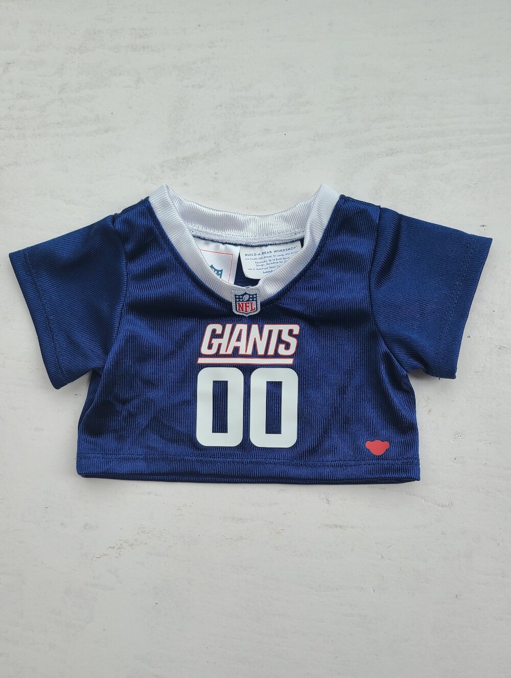 Build-A-Bear Navy New York Giants Football Jersey with '00'